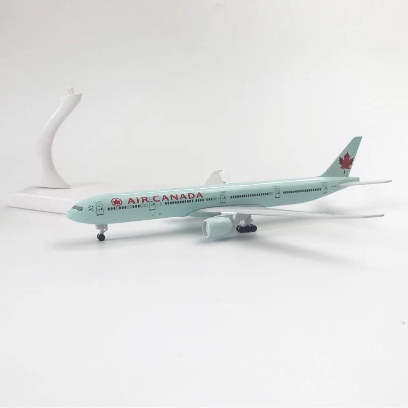 1/400 Model Planes Canada 777 B777 Metal Aircraft Model Plane Toy Replica with Landing Gear Aviation Simulation Collected Gift