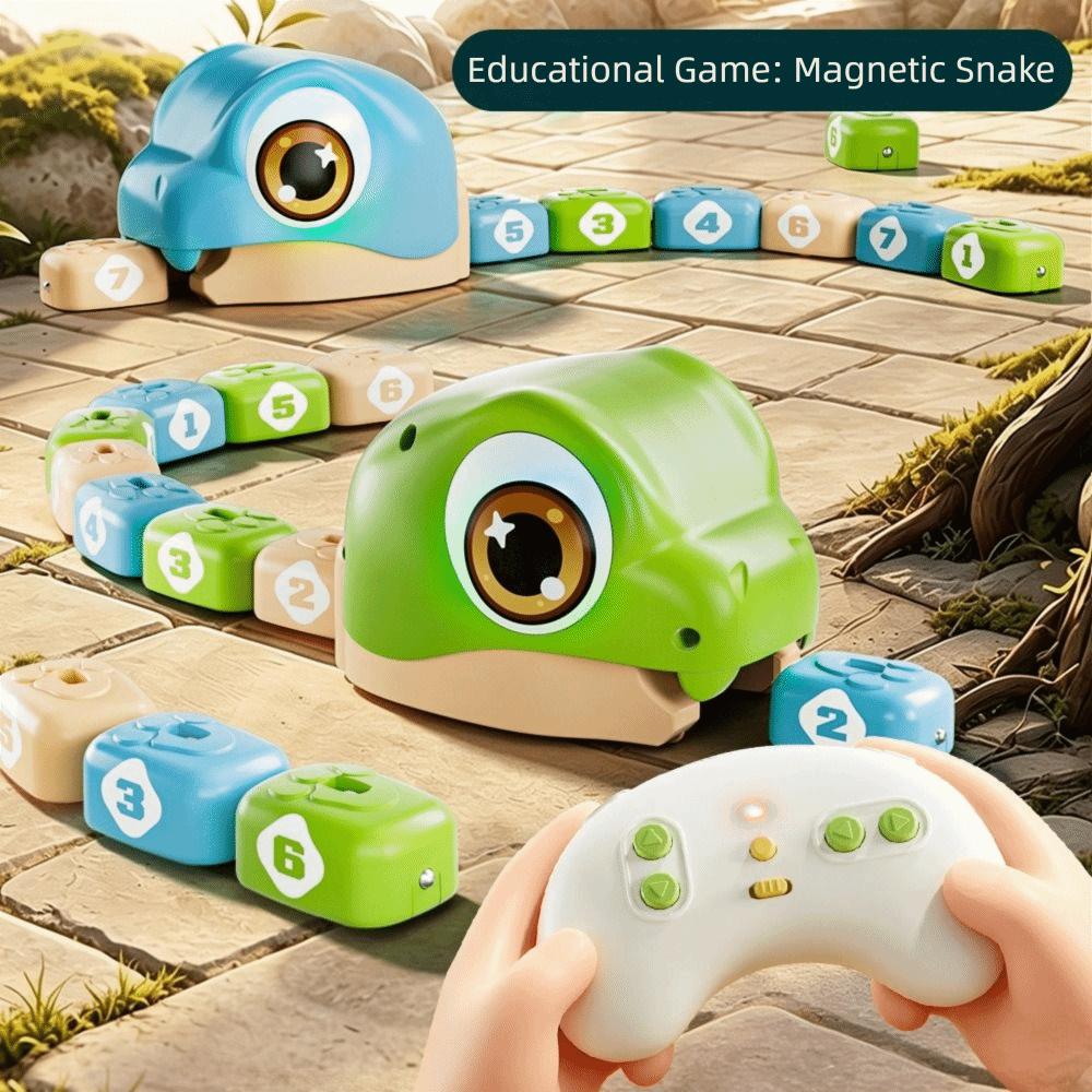 Interactive Remote Control Car Magnetic Magnetic RC Car Fun Game RC Snake Car Toy Tabletop Game