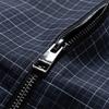 Qipilang Men's Business Casual Plaid Bomber Jacket