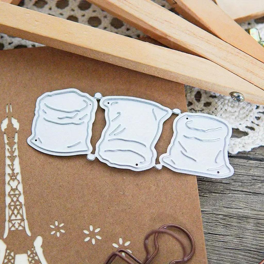 Flour Bag Cutting Dies Metal Die Cuts Embossing Templates Molds Cuts Stencils for Scrapbooking Album Card Decoratio