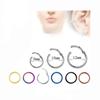 1 Pezzo Acciaio Chirurgico Tornito Clicker Naso Clicker 16G 18G Piercing Setto Clicker Orecchio Cartilagine Orecchino Helix Setto Clicker Anello