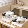304 Edelstahl Schnellkochtopf Mini-Drucktopf Outdoor Schnellkochtopf für Induktions-Keramikherd Gasheizung