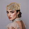 Vintage Topper Hat Flower Felt Beret Uniform Stewardess Hat Formal Hat  Fashion Show