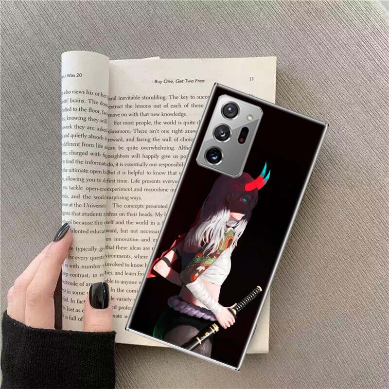 Blood Moon Girl and Samurai Phone Case For Samsung S24 S23 FE S22 S25 Ultra S21 Plus Galaxy S20 FE S25 Edge Cover Capa Soft TPU