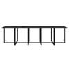 Vidaxl 11-Cz. Garden Furniture Set With Cushions, Poly Rattan, Black
