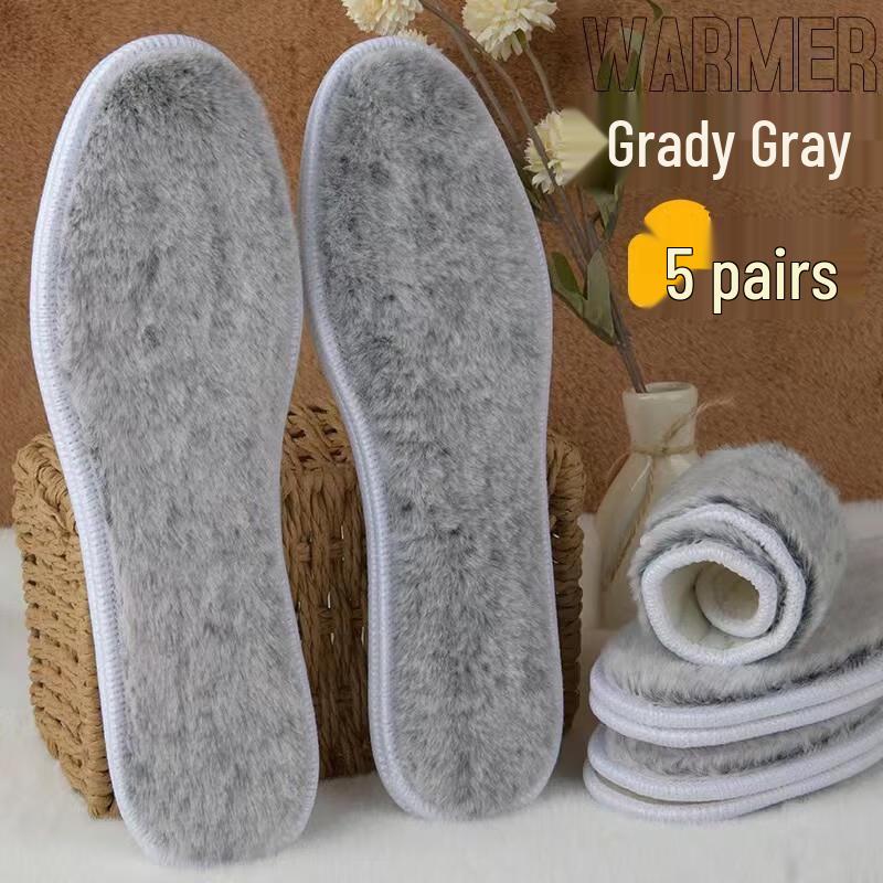 

HANDUNYOU Winter Warm Faux Rabbit Fur Insoles