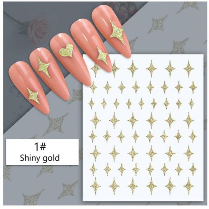 Graffiti Strips Nail Stickers for Women Nail Art Decorations Rose Gold Abstract Line Spring 3D Slider for Manicure Polish Tattoo