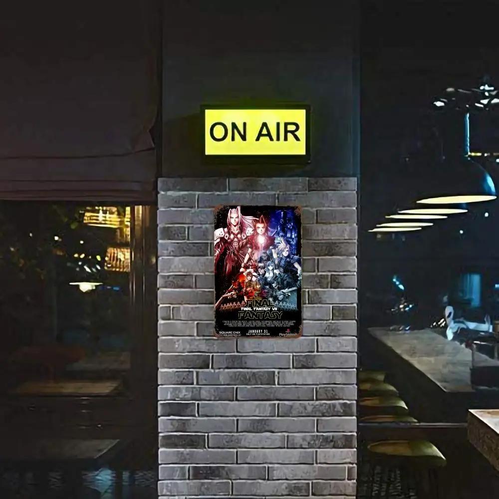 Final Fantasy Tactics The Lying Heart Poster Vintage Tin Metal Sign Decorative Plaque for Pub Bar Man Cave Club Wall Decoration