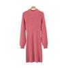 Vestidos de cuello alto de punto ajustado para mujer