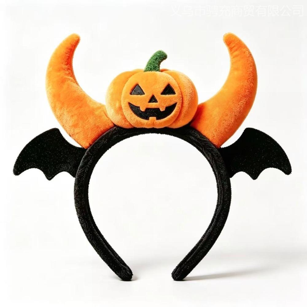 Dress Up Bat Wing Headbands Spooky Pumpkin Hair Hoop Cute Halloween Headband  Photo Props