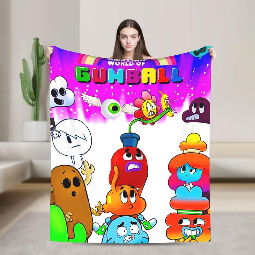 The Wonderfully Weird World of Gumball  Blanket Quality  Winter Airplane Travel Living Room Funny Bedspread