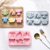 Chocolate Mold Elephant Monkey Frog Silicone Mold For Cake Gummy Jello Ice Cube Crayon, Cake Decoration Soap Mold