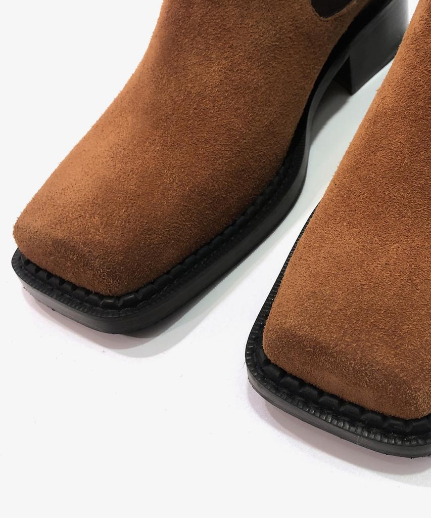 Joenshoe Kleine Square Chelsea Boots Brown