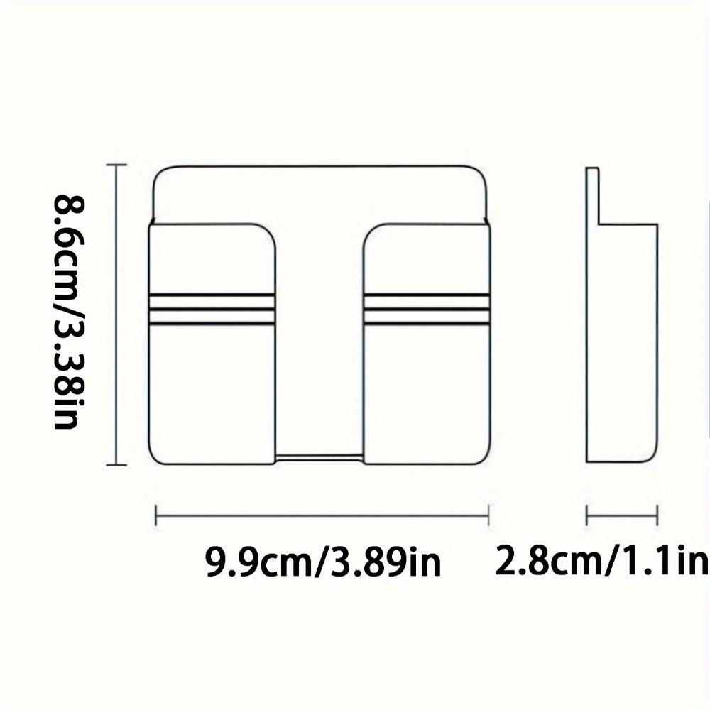 1PC Paste Mobile Phone Charging Bracket, Bathroom Wall Wall Hanging Rack, Multi-functional Storage, Bedside Fixing