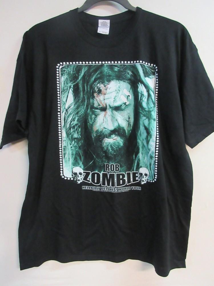 ROB ZOMBIE OFFICIAL MERCH HELLBILLY 2 2009 BAND CONCERT MUSIC 2XL / XXL Unisex T-Shirt