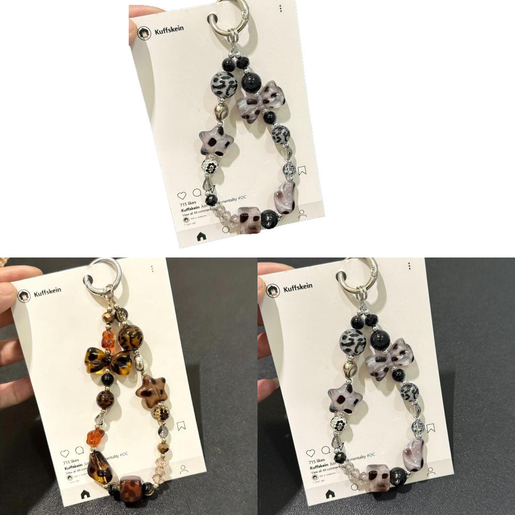 Leopard Print Phone Chain With Pvc Material And Keychain For Men And Women