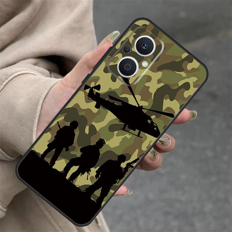 

Camo Military Army Case For OPPO Reno 14F 13F 12F 11F 10 12 13 14 Pro 7 8 Lite OPPO Find X5 X6 X8 X9 Pro Cover OPPO Find X5