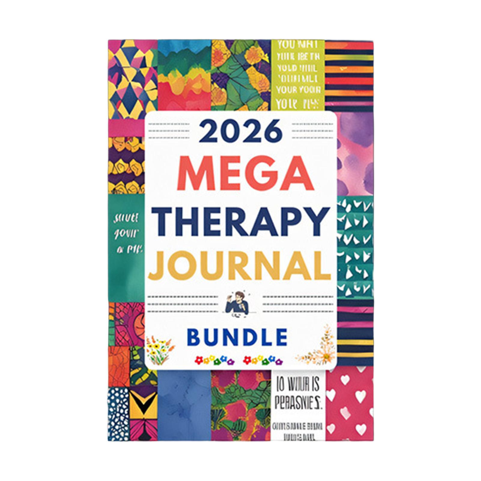 

MEGA Therapy Journal Self Care Writing Tools with Guided Prompts Durable Cover for Mental Healing A
