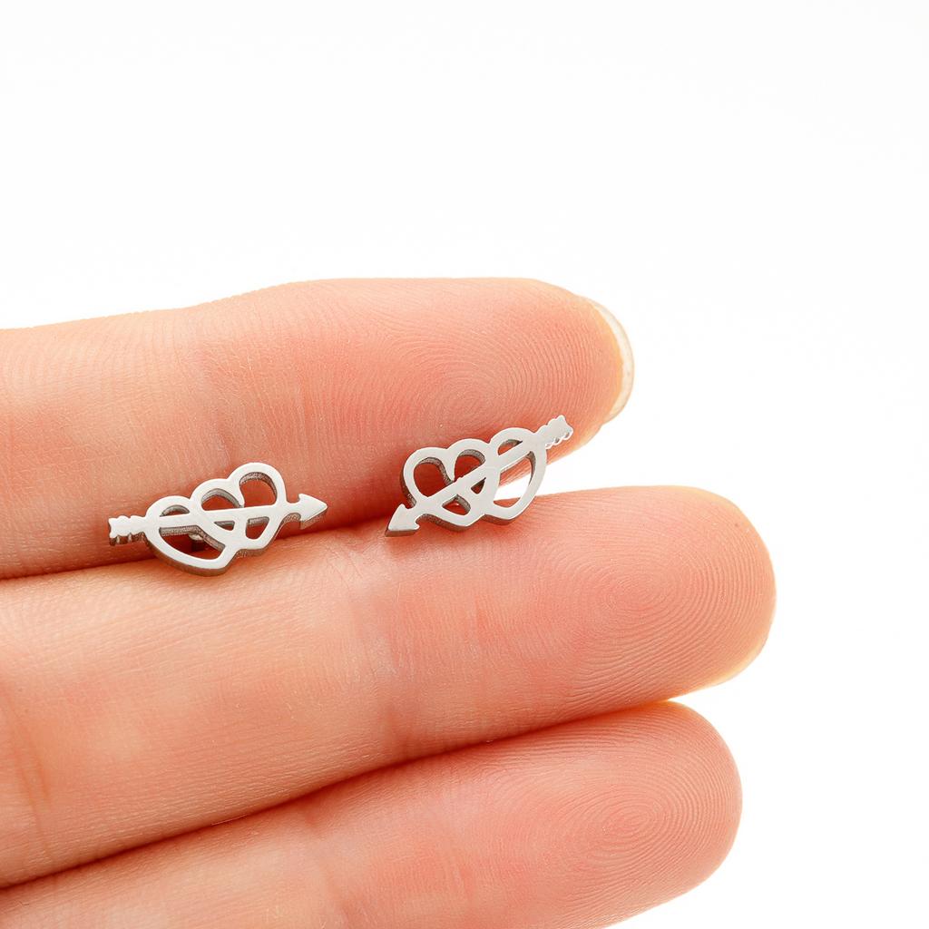 Cute Pet Dog Paw Print Stud Earrings Mini Golden Color Sweet Stainless Steel Ear Studs For Women Girls Fashion Zircon Gifts