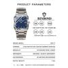BINBOND Men's Luxury Quartz Watch Durable Accurate Luminous Waterproof Auto Date Business Fashion Wristwatch