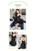 Women's Summer Lace Trim Ice Silk Pajama Set with Built-in Bra