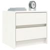 Maison Exclusive - White Bedside Table 40x31x35.5 Cm Solid Pine Wood
