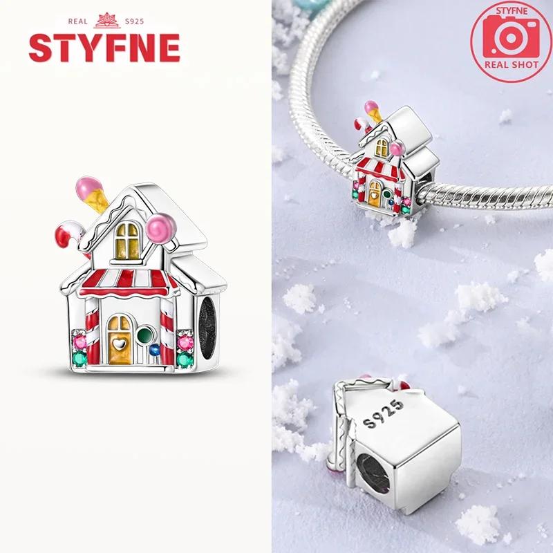 Copperwarm Chocolate Charms Candy House Beads Fit Original Bracelet Jewelry For Women Diy Fine Jewelry Gifts Making