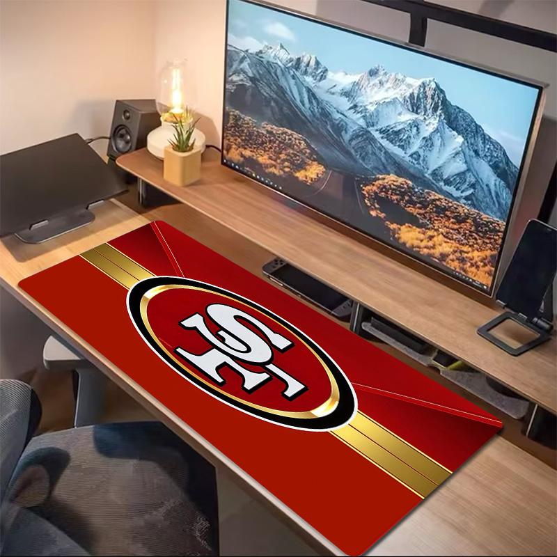 San Francisco 49ers2 Print  Cushion Non-slip Laptop Tablet Big Mousepad XXL Mat Mini PC Playmat With Lock edge