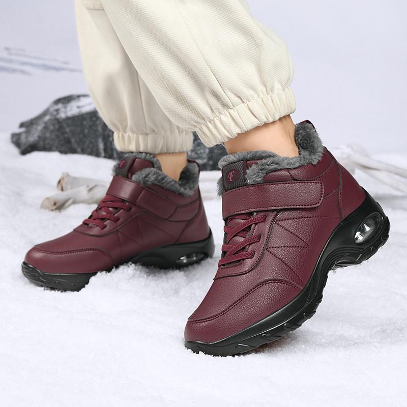 Botas de Invierno Impermeables para Mujer de Talla Grande, Botines Antideslizantes de Goma para Mujer, Botas de Nieve, Zapatos Cálidos de Invierno