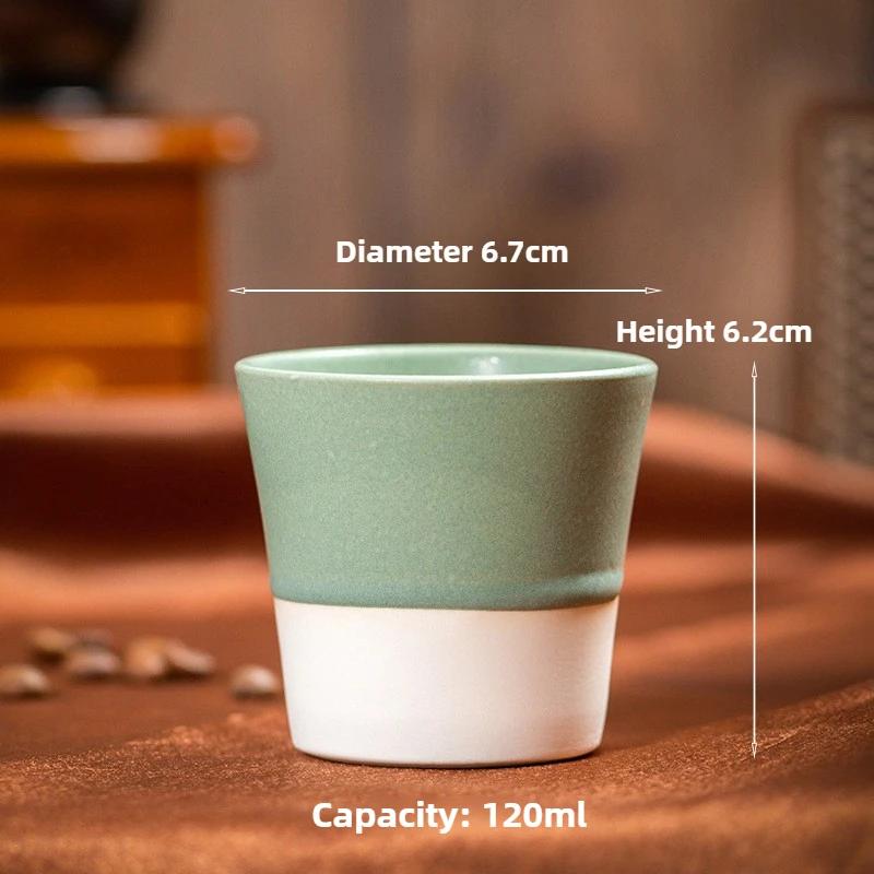 

Керамическая кружка для арабского кофе - Сделанная вручную чашка для эспрессо в ближневосточном стиле с цветной глазурью, Персональный подарочный набор для питья 120-300ml