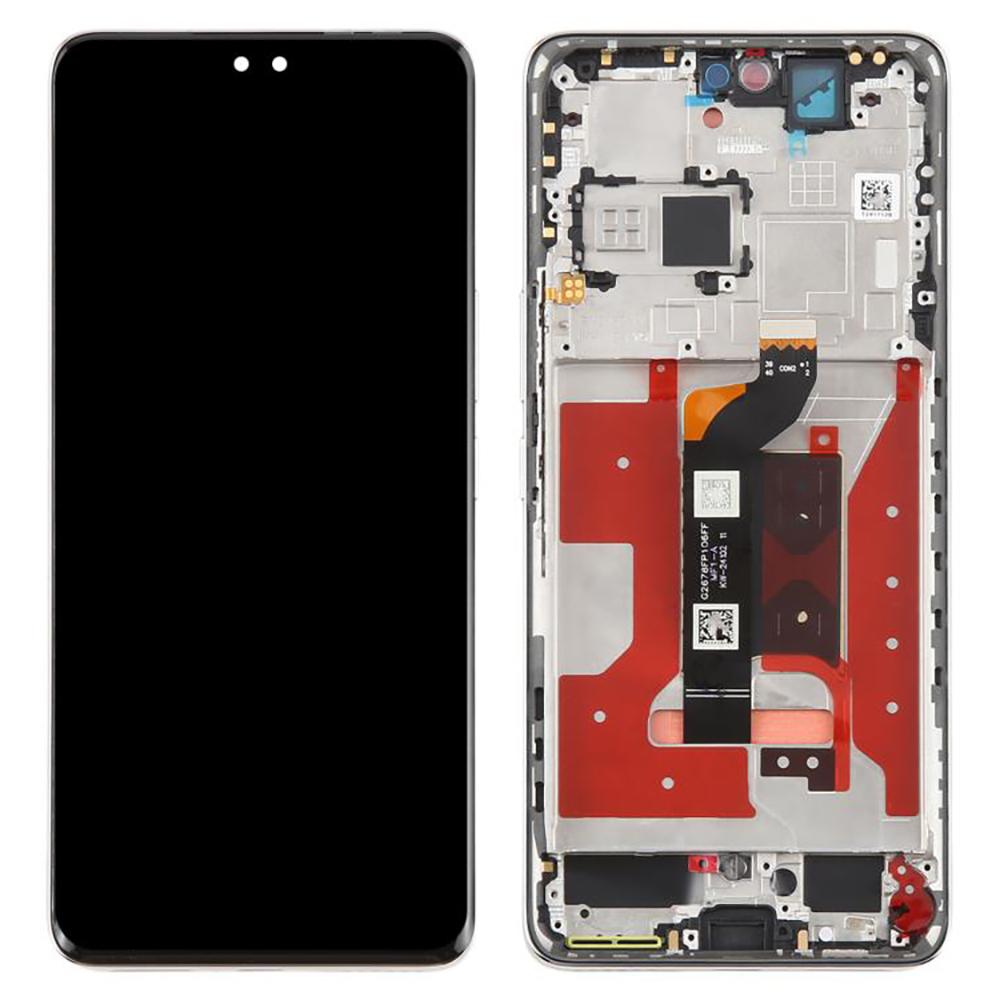 

For Honor 300 Pro AMP-AN00 OEM Grade S OLED Screen and Digitizer Assembly+Frame (Without Logo) Silver