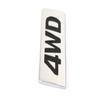VIPIH Metal Gloss 4WD Emblem Car Fender Trunk Tailgate Badge Decal Sticker 4WD 4X4 SUV Black