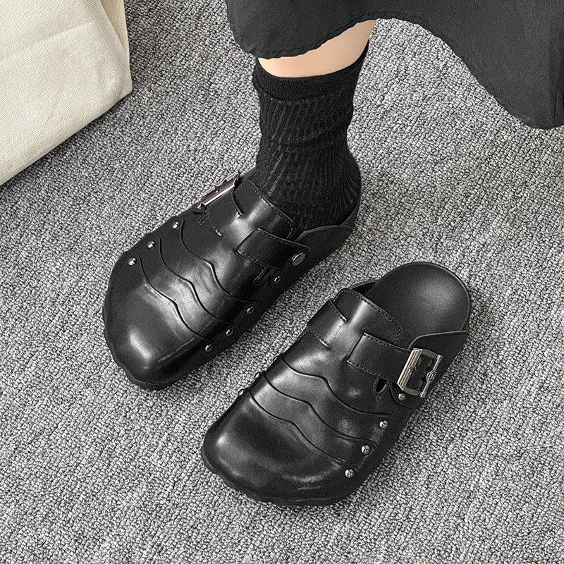 Baotou faule Männer und Frauen trendige dicksohlige Ein-Pedal Outdoor-Sport Boken Schuhe 950718-T