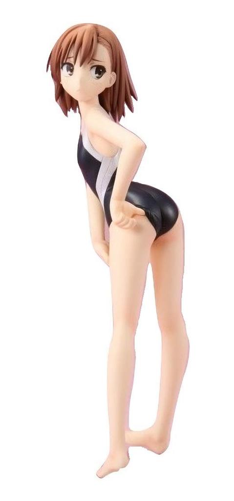 Kotobukiya A Certain Scientific Railgun Misaka Mikoto Tokiwadai Middle School Swimsuit Anime Scale Complete Figure Comic Dengeki Daioh Ver. 1/8