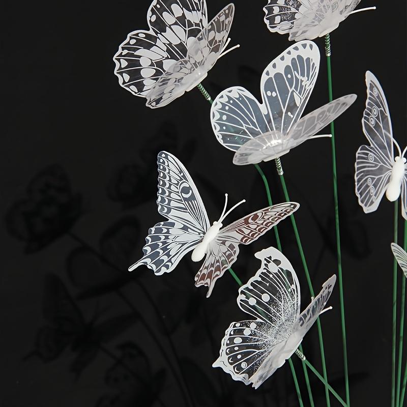 10pcs PVC Garden Stakes Realistic Butterfly Decor Wedding Outdoor Home Decor Wedding Decorations Rustic Charm Durable Decoration