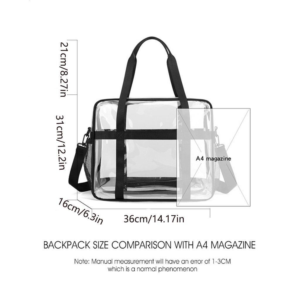 Waterproof Transparent Crossbody  Bag PVC Material Beach Swimming Bag  Bath Organization