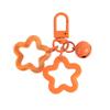 Vibrant Acrylic Star Keychain Pendant with Bell - Cute Earphone Case Accessory