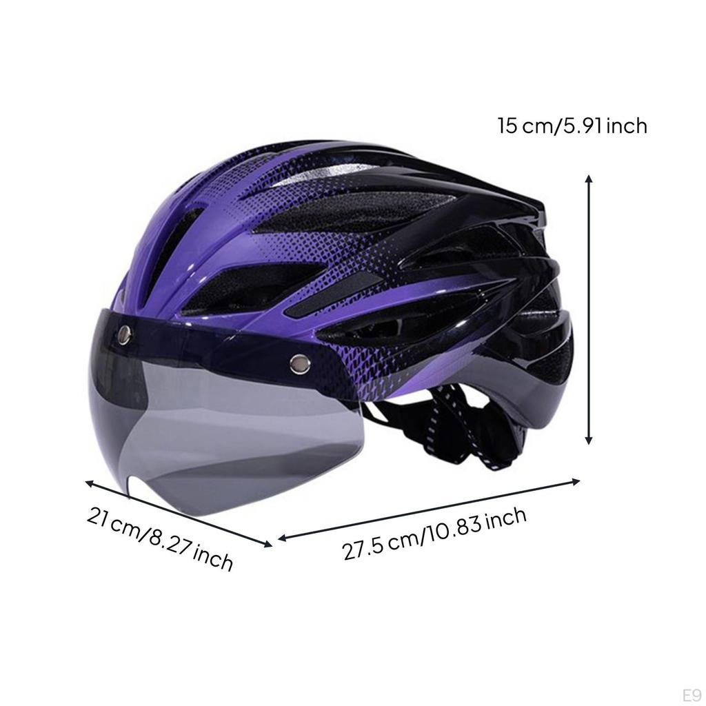 Helmet with Visor Safeguarding Bike Padded for Cyclists