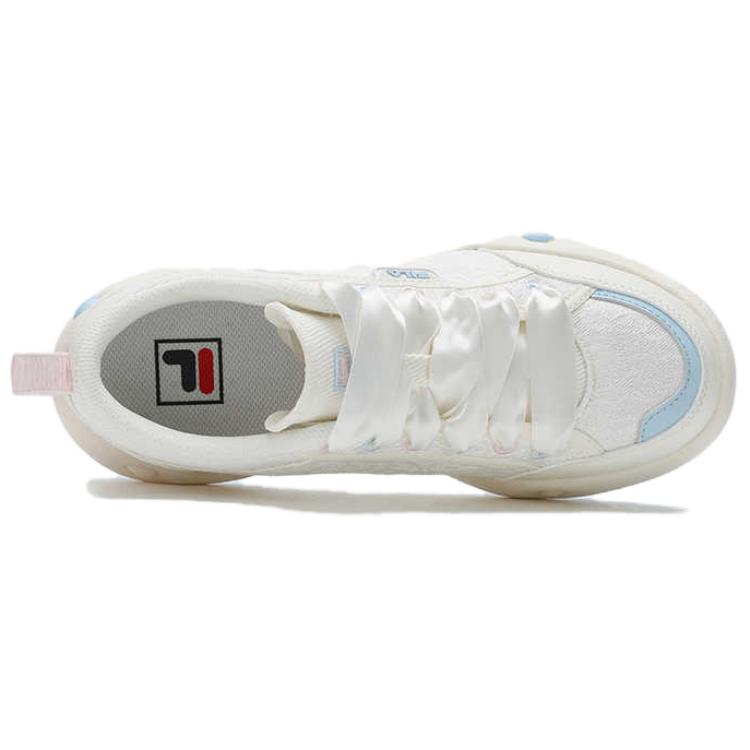 FILA Cookies Ls Fashion Trendy Personality Bow Cute Comfortable Durable Low-Top Canvas Shoes Women sneaker White F12W522314FSW