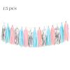 Wedding Party Decoration Color Paper Tassel Garland Bride To Be Birthday Decor Baby Shower Girl Slingers Mermaid Party Supplies