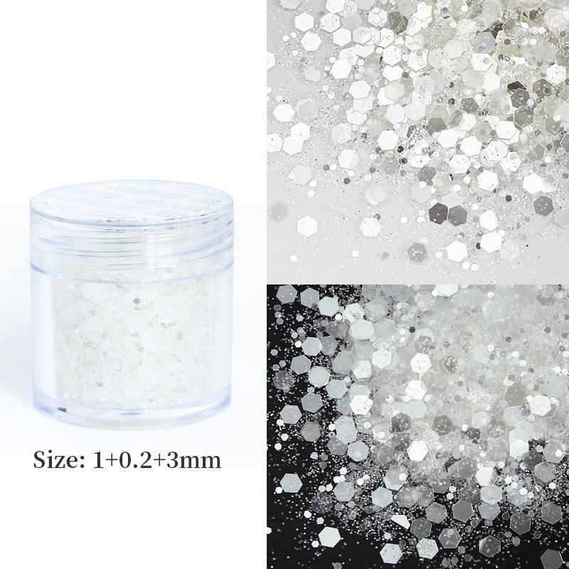 10ml Mixed Hexagons Glitter Flakes For Epoxy Resin Pigments Loose Sequins DIY Silicone Mold Filling Material Resin Craft Fillers