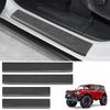 REFORM DESIGN Door Sill Guards Protectors Compatible With 2024    Ford Bronco 4 Door, 4 PCS TPE Solid Door Edge Entry Cover Interior Accessories (For