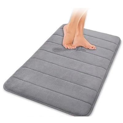Bathroom Mat Water Absorbent Skid Resistance Thickened Soft Floor Rug Mat for Bathroom Kitchen