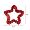 Pentagram Garland Star Wreath Ornaments Hanging Backdrop Tinsel for Front