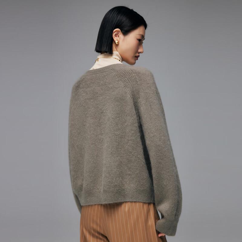 Women's 100% Cashmere Thickened Cardigan Sweater