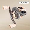 Portable Long-distance Casting Baitcasting Reel with 6.3:1 Speed Ratio Anti-splatter Line Micro-fishing Reel and 3+1 Bearing Clearance Reel Lure Reel