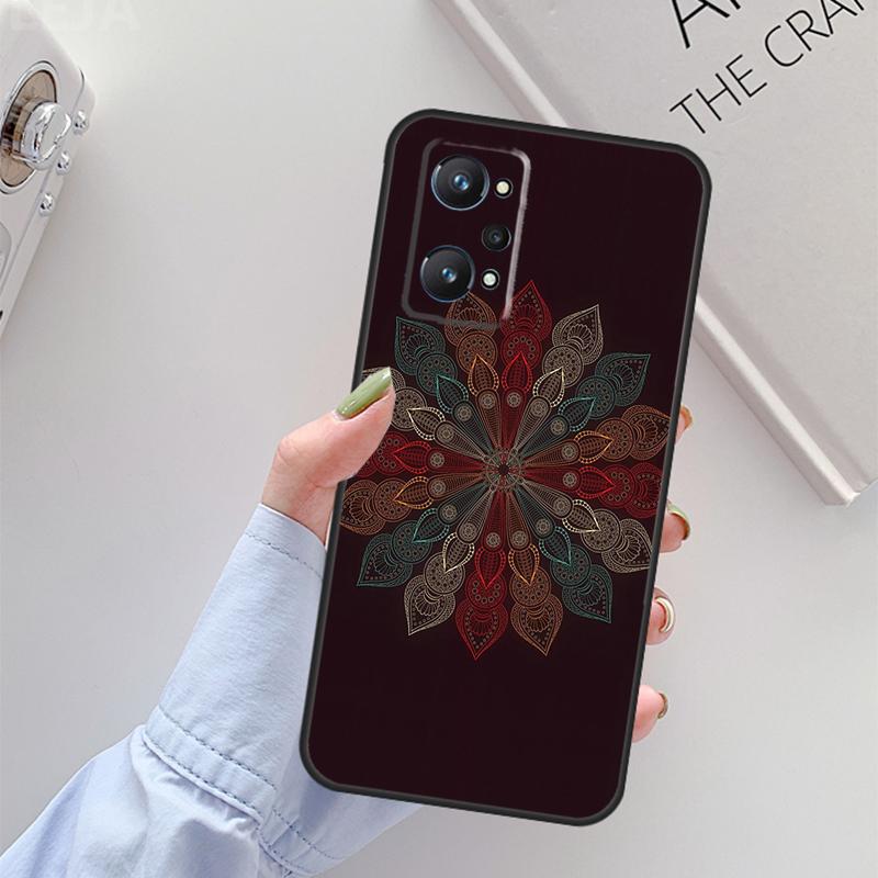 Flowers Mandala Floral For Realme GT 7 Pro GT 6T 6 5 C67 C61 C55 C53 C51 C21Y C25S C75 10 11 12 13 14 Pro Plus Case
