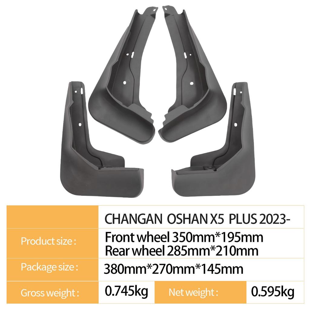 2023 Changan Oushang X5 PLUS Mudguards for Tire Protection