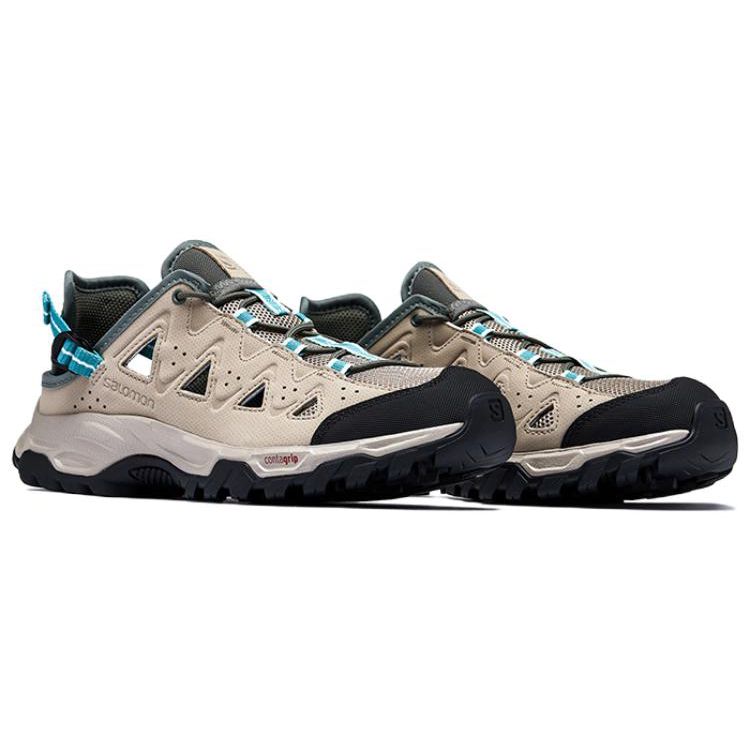 SALOMON Alhama Low Hiking Shoes Women Hiking Shoes Khaki 410361