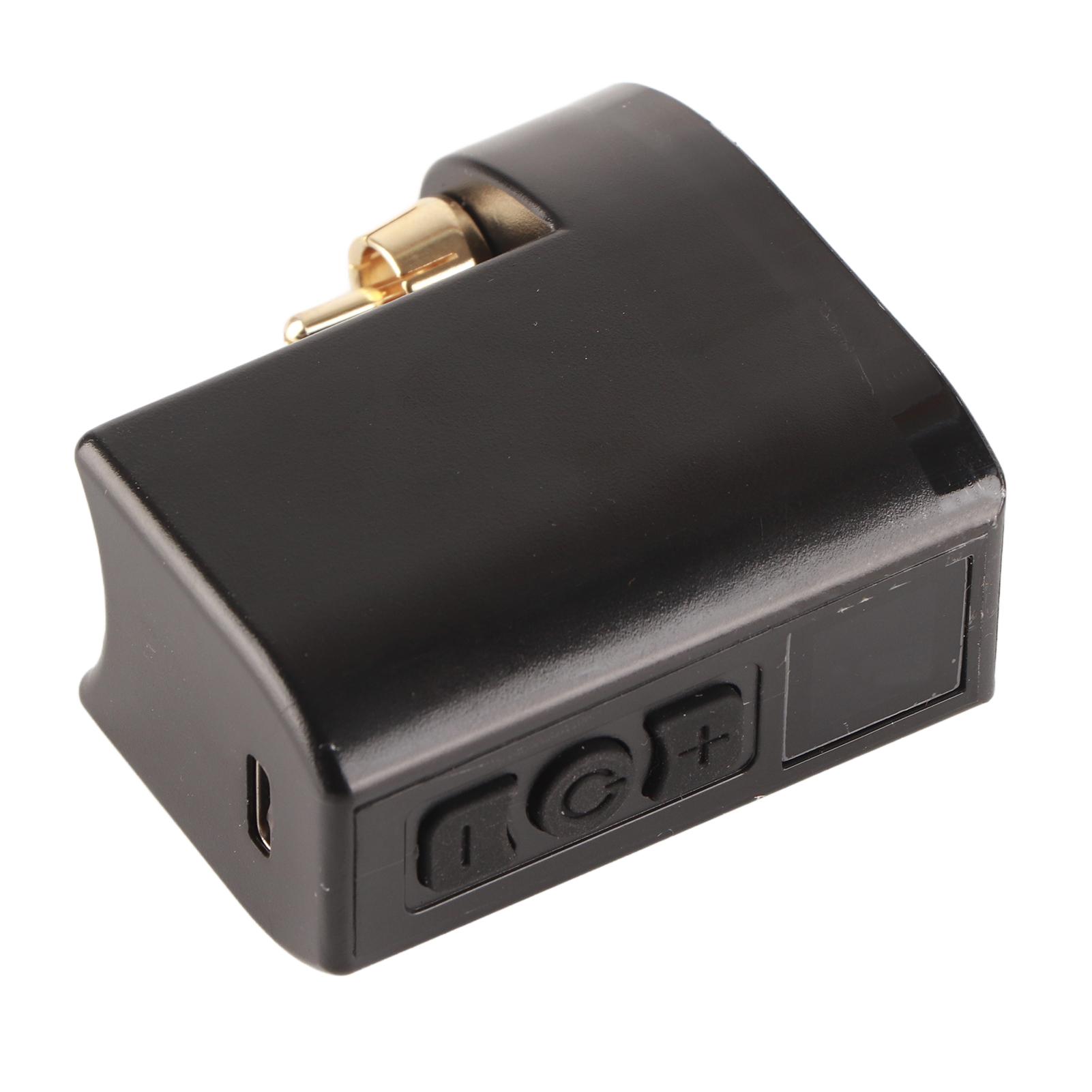 

Wireless Tattoo Power Supply LCD Display Large Capacity Tattoo Machine BatteryDC Plug RCA plug